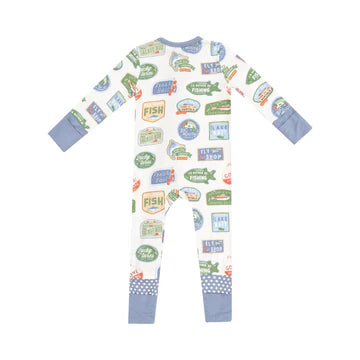 Bait Shop Sign Bamboo Convertible Romper