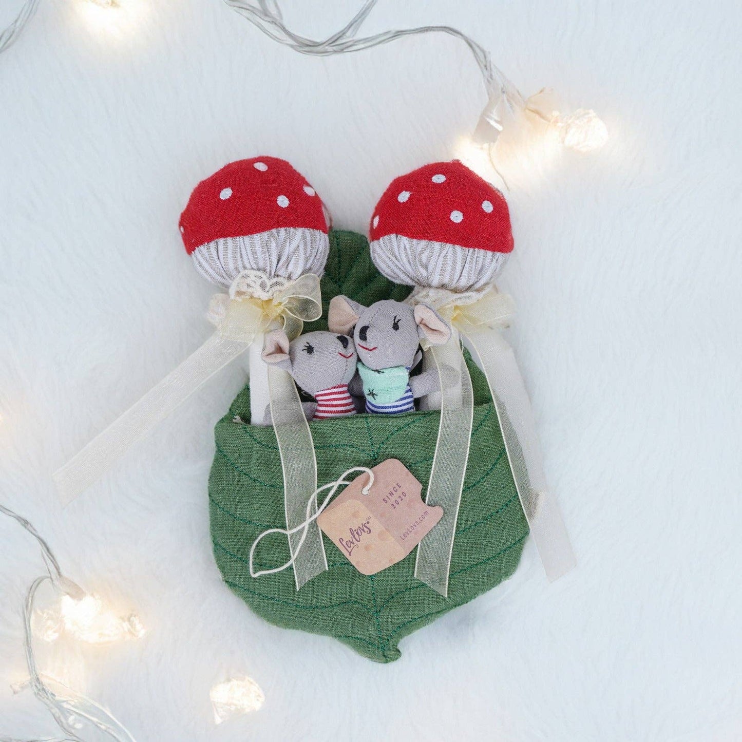 Baby Mice in Cheese Box Bedding + Accessories