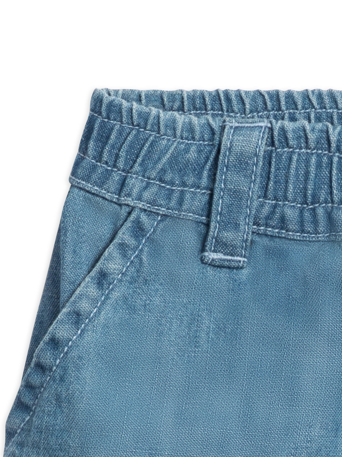 Organic Baby & Kids Luke Chambray Blue Shorts