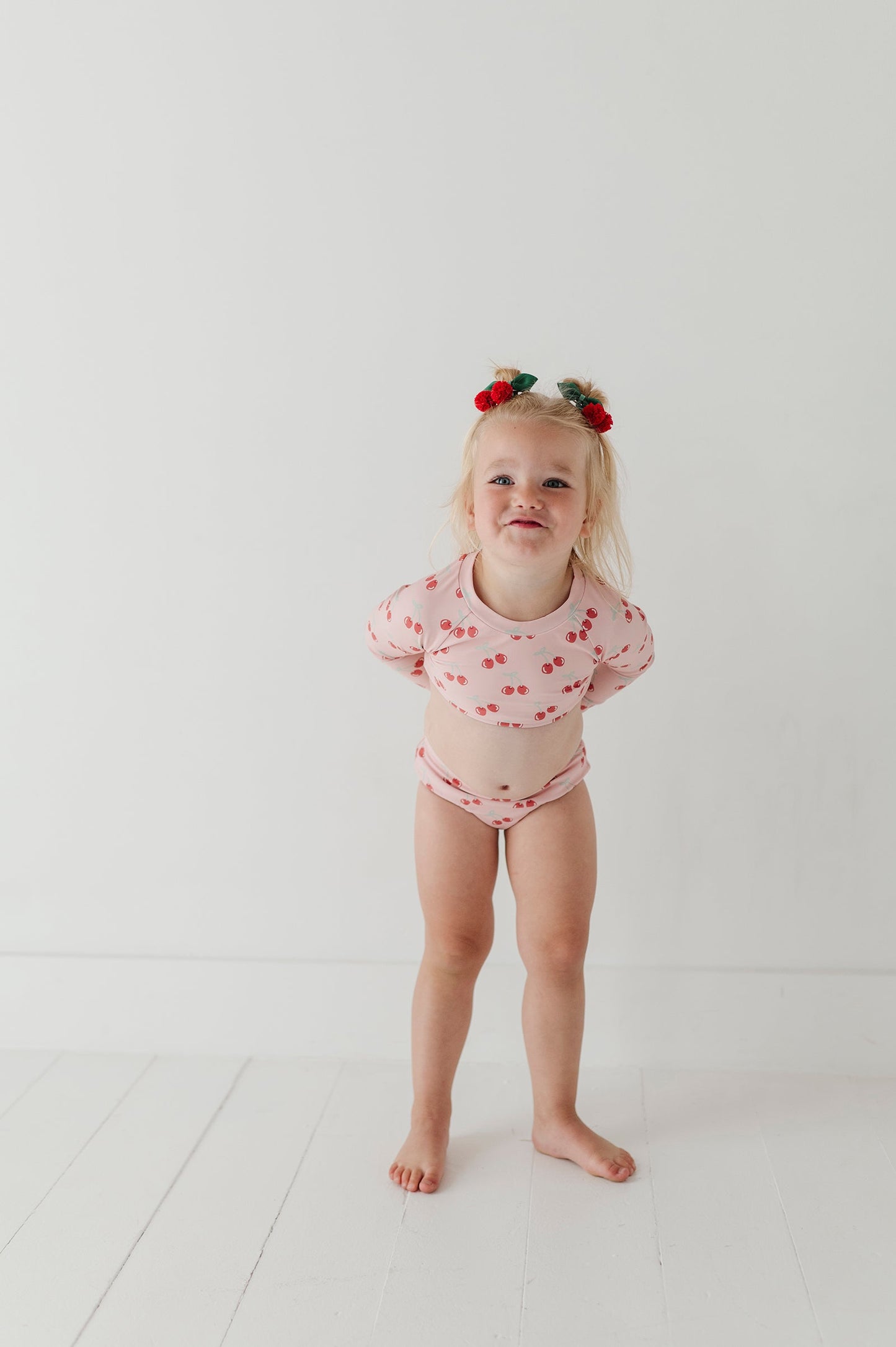 Girl's Crop Two-Piece Swimsuit