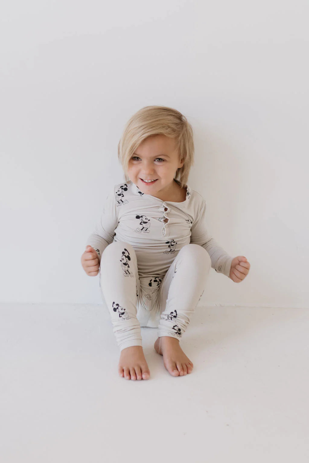 All Aboard -Steamboat Willie - Two Piece Long Sleeve/Pant Set