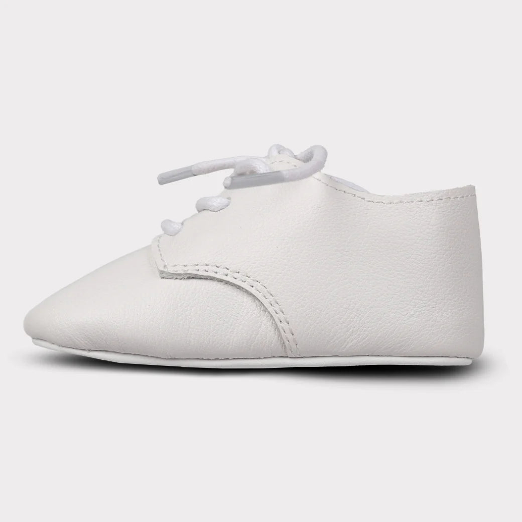 August Girls Crib Lace-Up Shoe