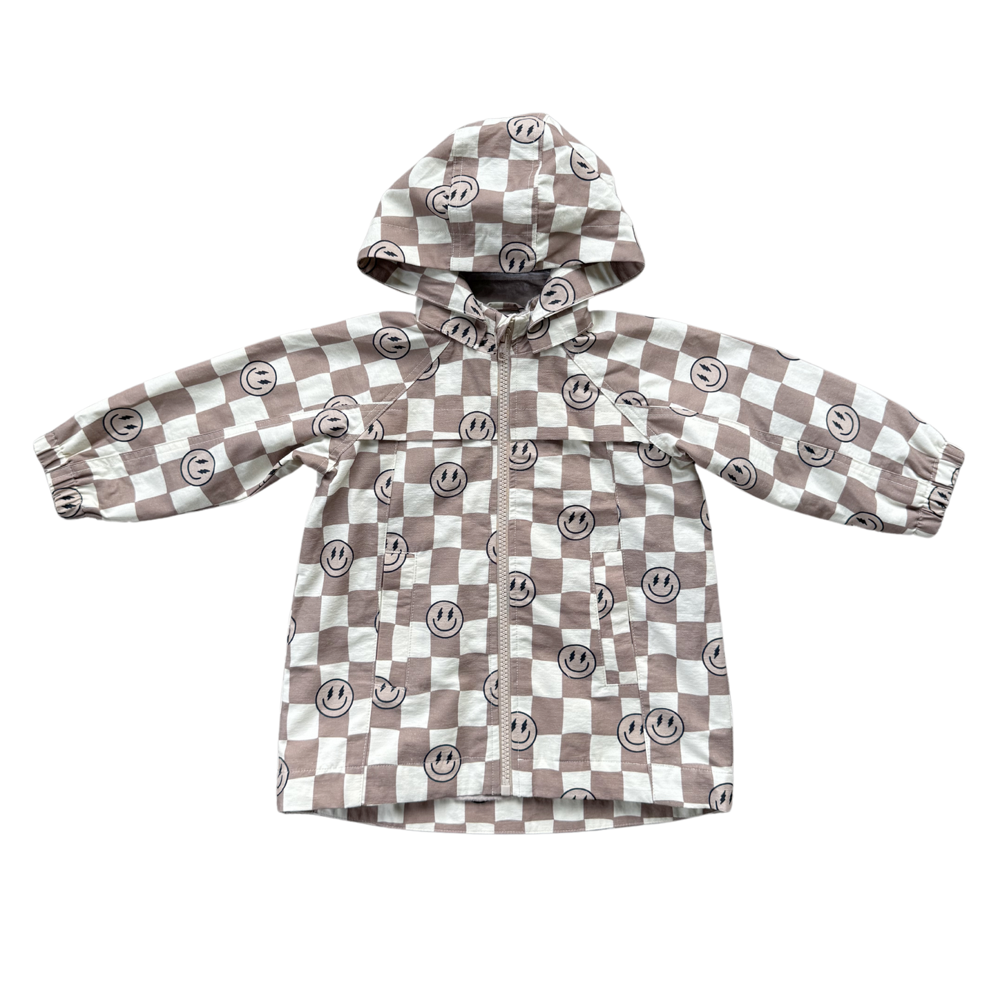 Cotton Jacket Baby/Kids Clothing Fall 2025: Smiley Check in Portabella