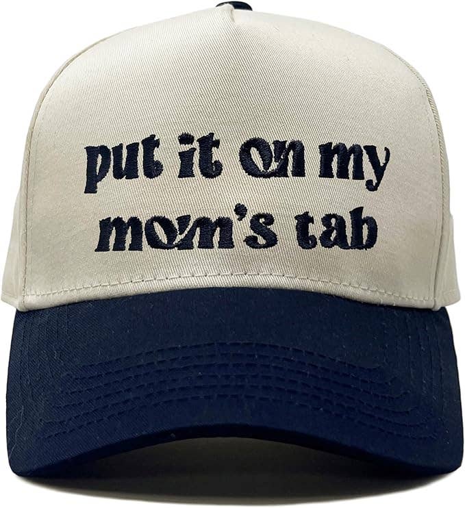 Embroidered Two Tone Vintage Snapback - Put It on My Mom's Tab