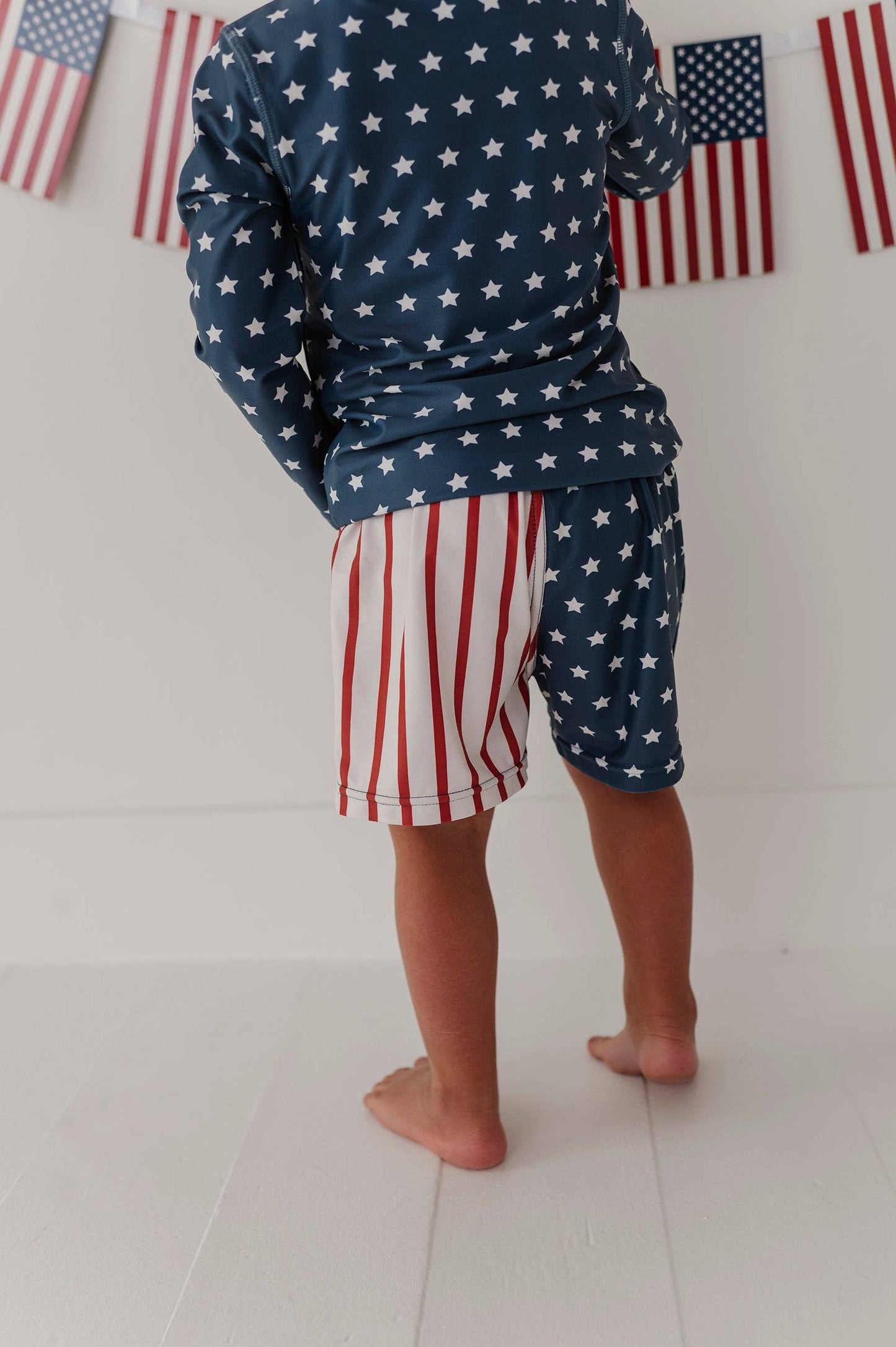 Swim Shorts: American Flag