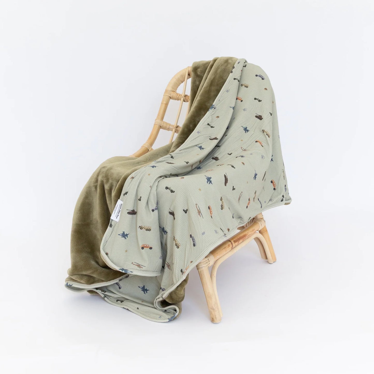 Military Small Ribbed Bamboo/Plush TODDLER Blanket (36 x 50)
