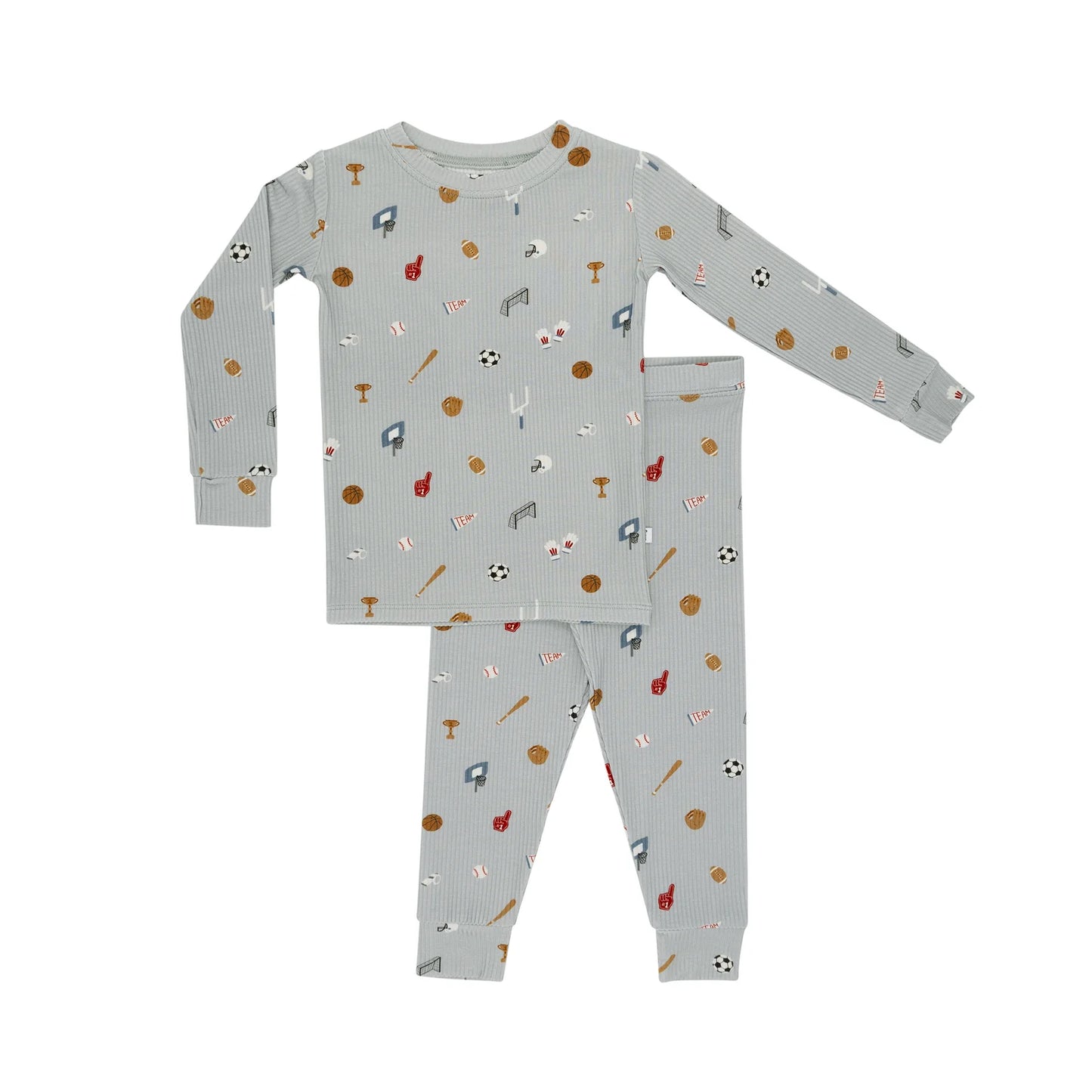 Sports Zone Bamboo Small Ribbed - Two Piece Long Sleeve/Pant Set