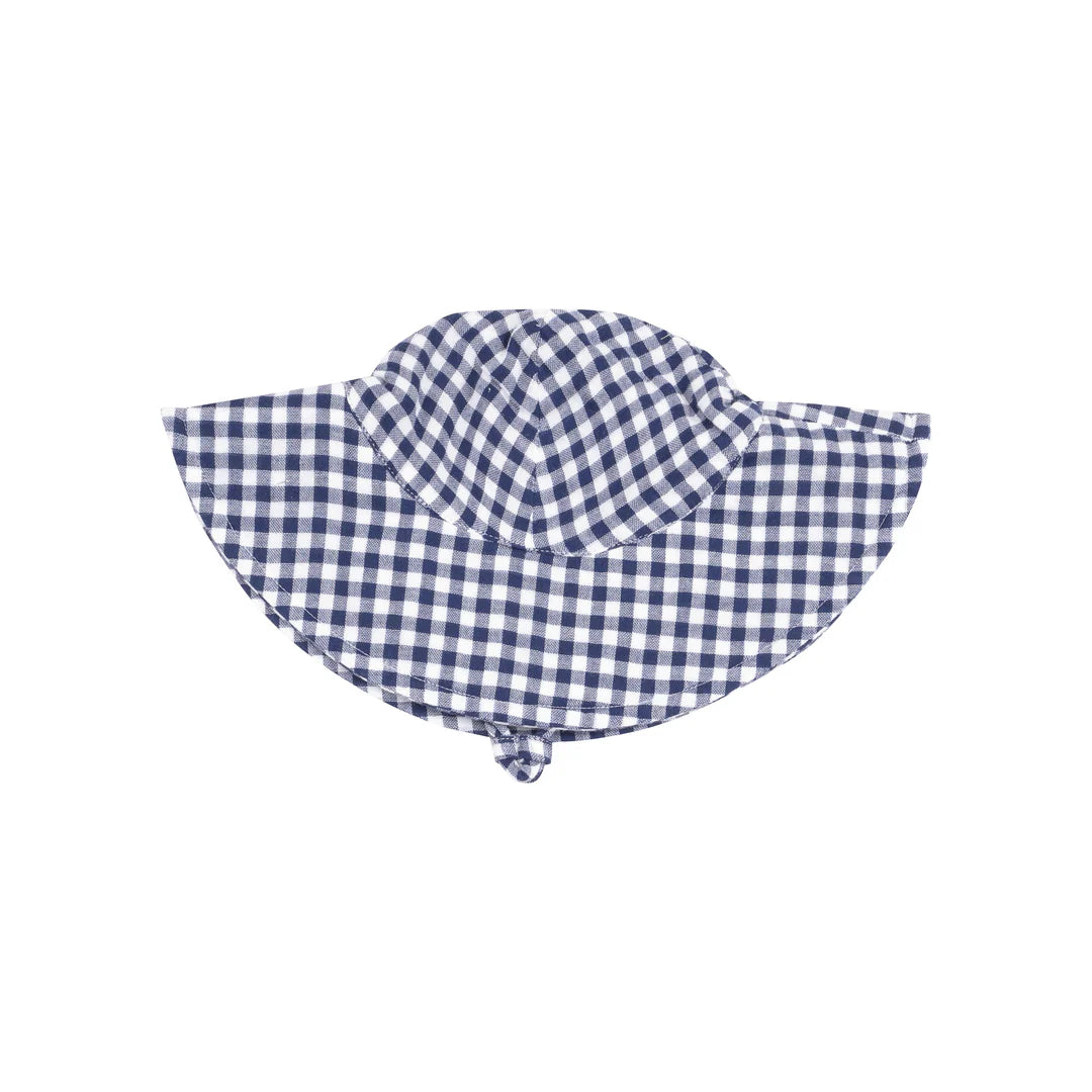 Blue Gingham Sunhat