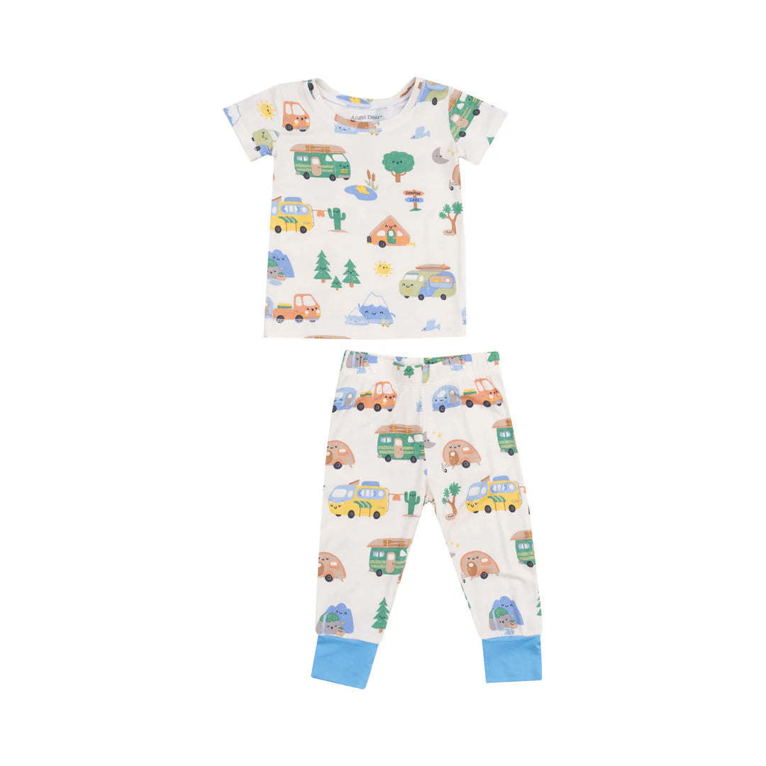 Camper Bamboo Two-Piece Short Sleeve/Pant Set