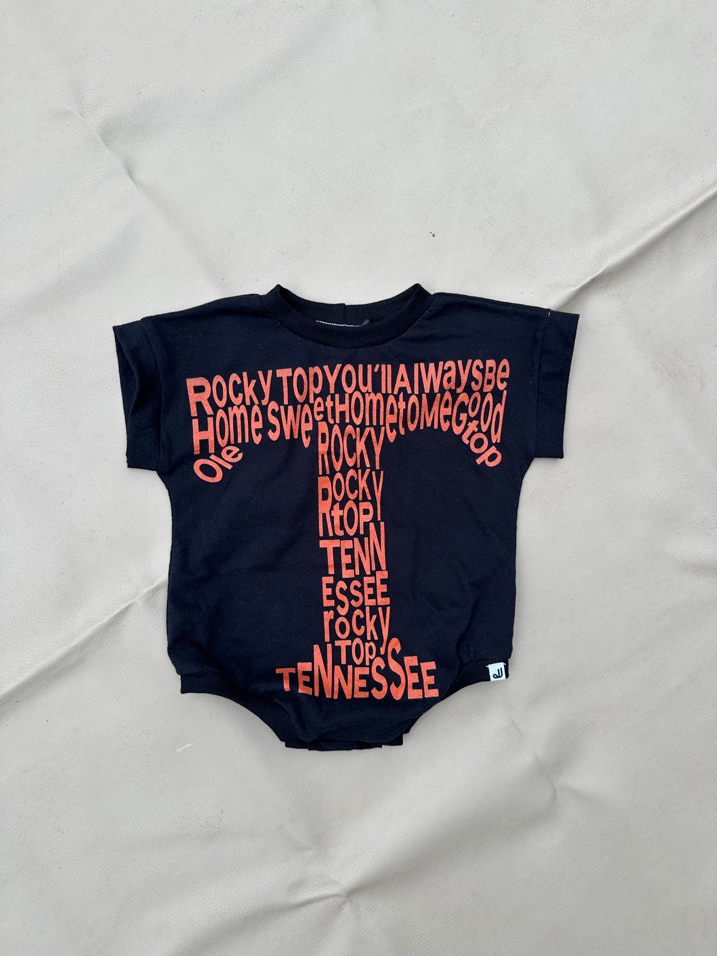 JuneJuly Custom Upcycled Children's Clothing: 6-9mo / Short Sleeve Romper