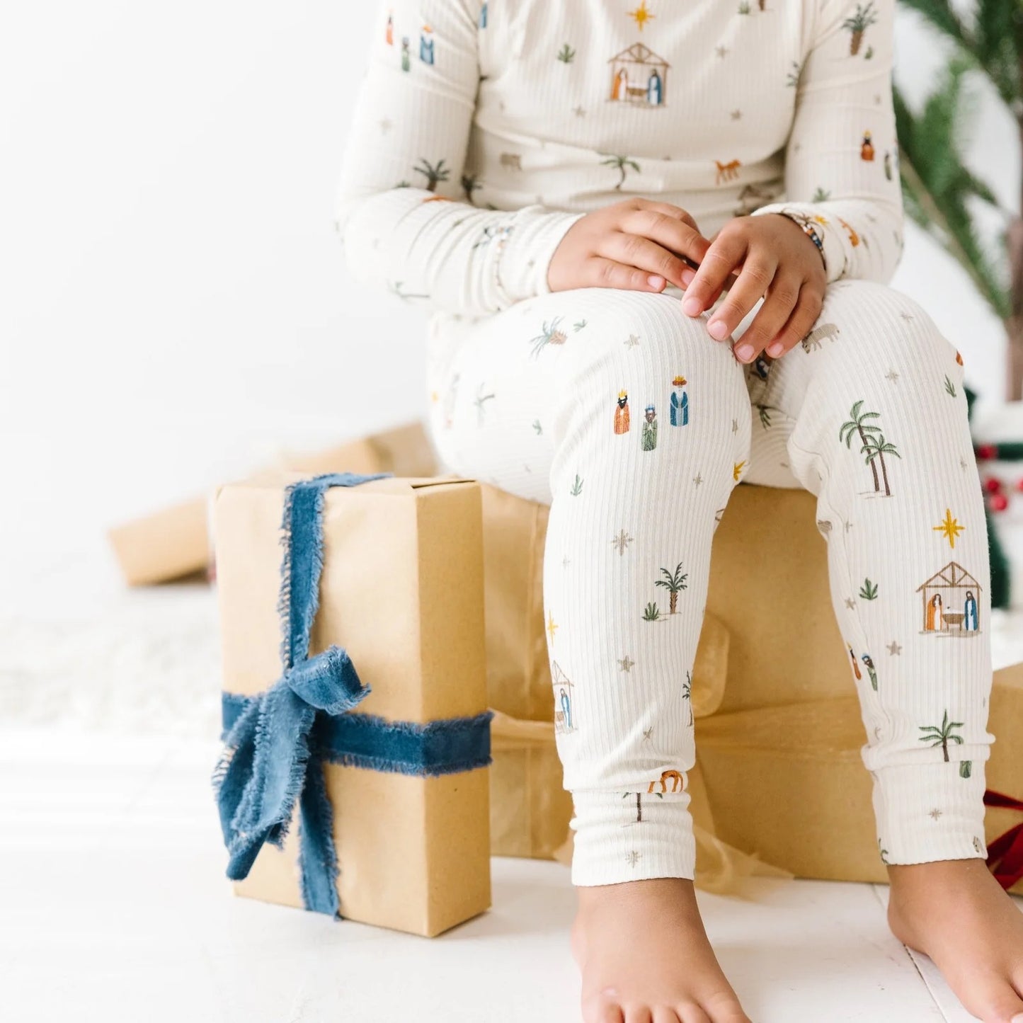 Nativity Small Ribbed Bamboo Two Piece Set