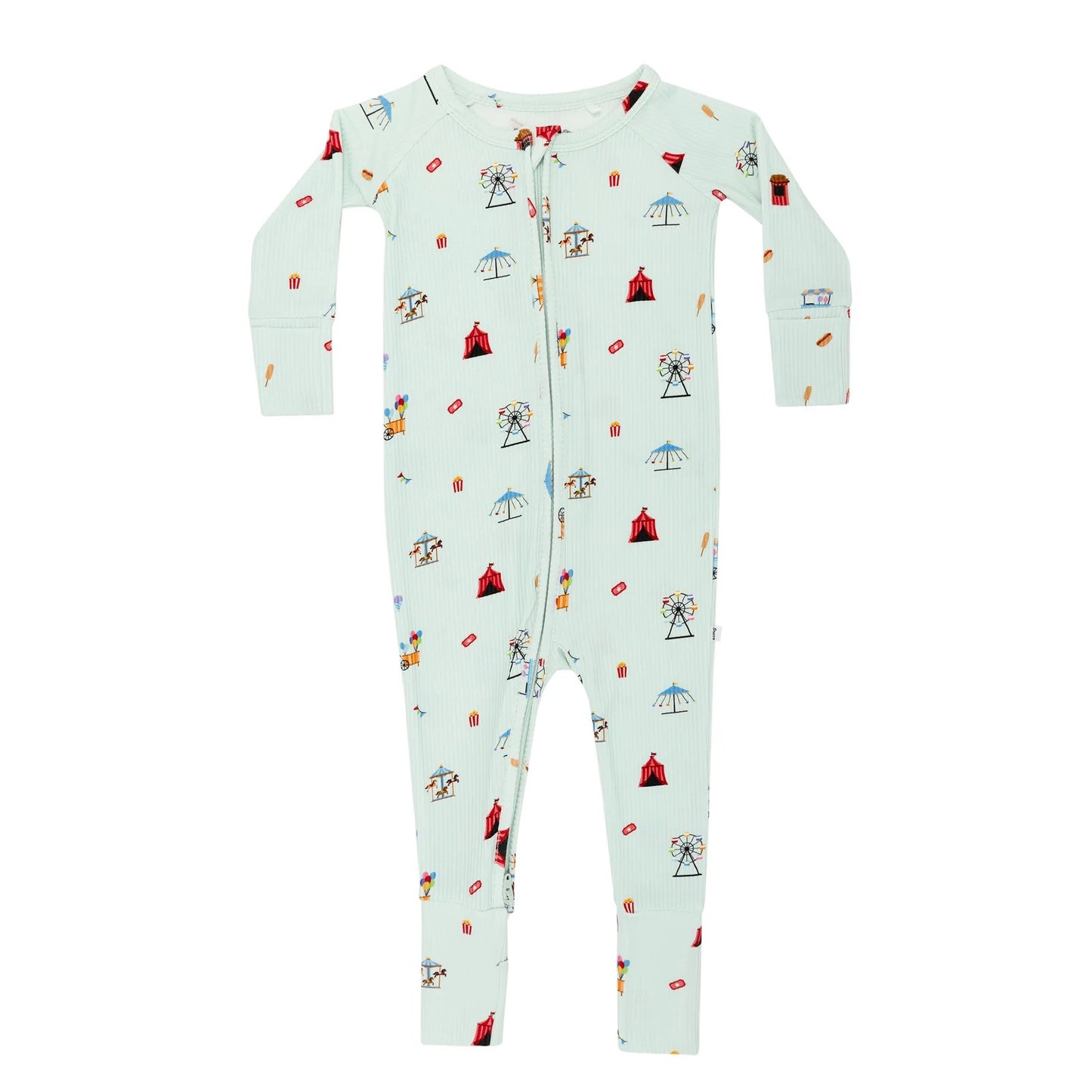 County Fair Bamboo Small Ribbed Zip Romper