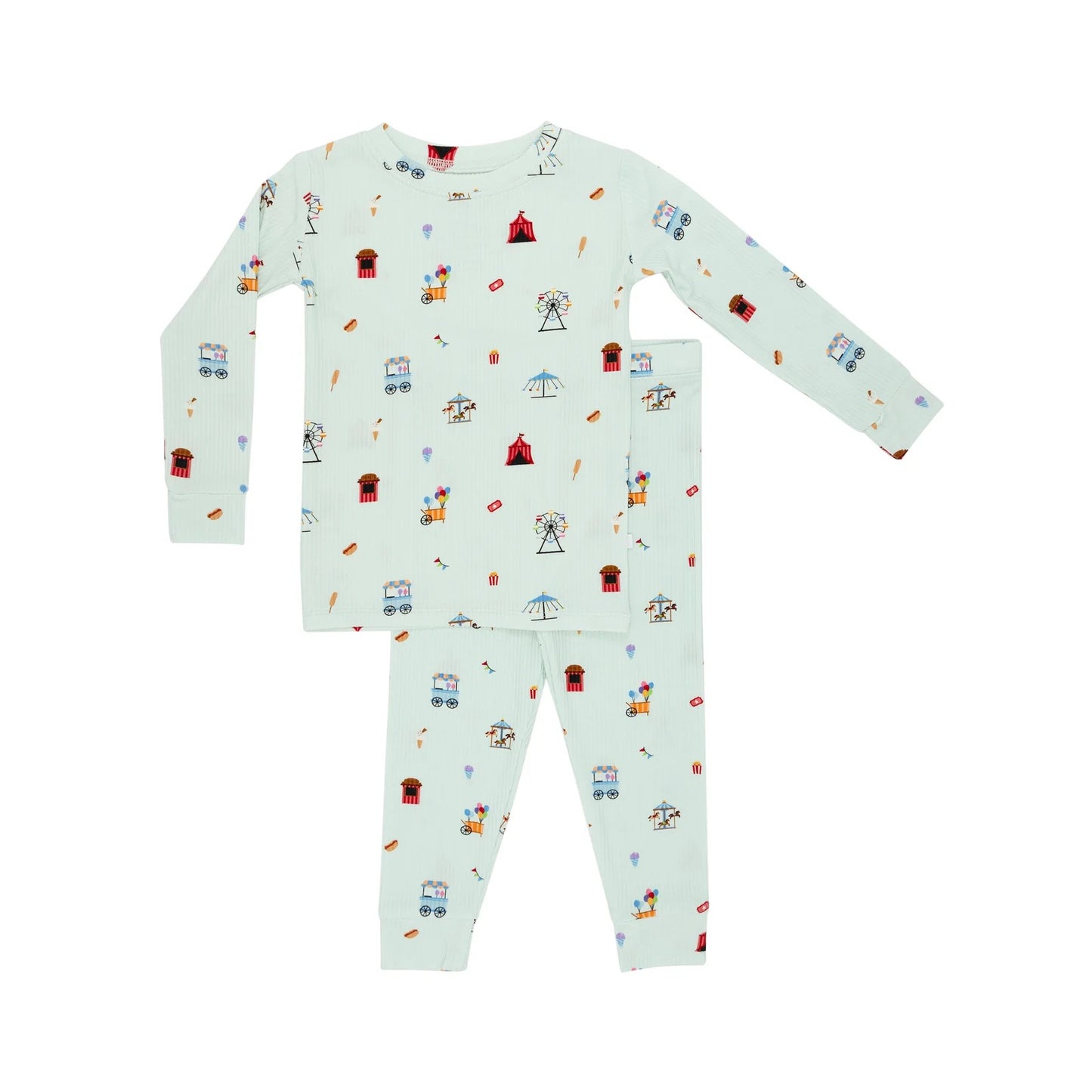 County Fair Bamboo Small Ribbed - Two Piece Long Sleeve/Pant Set