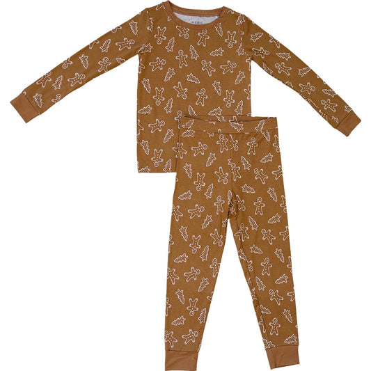Gingerbread Long Sleeve Bamboo Loungewear