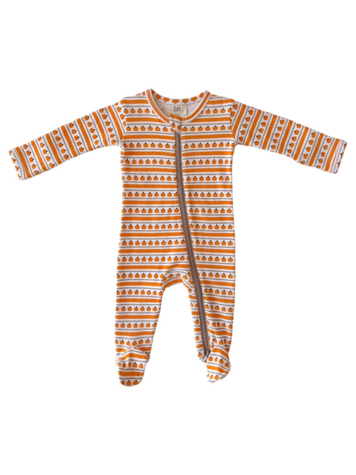 Pumpkin Organic Zip Footie