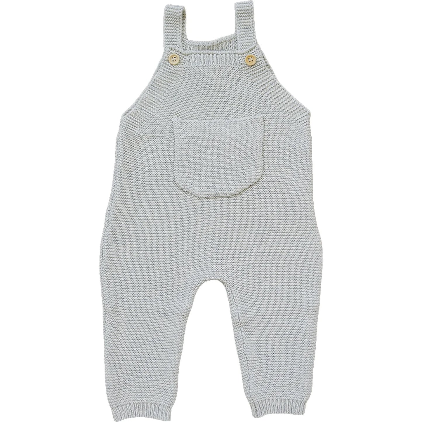 Grey Knit Overall Romper