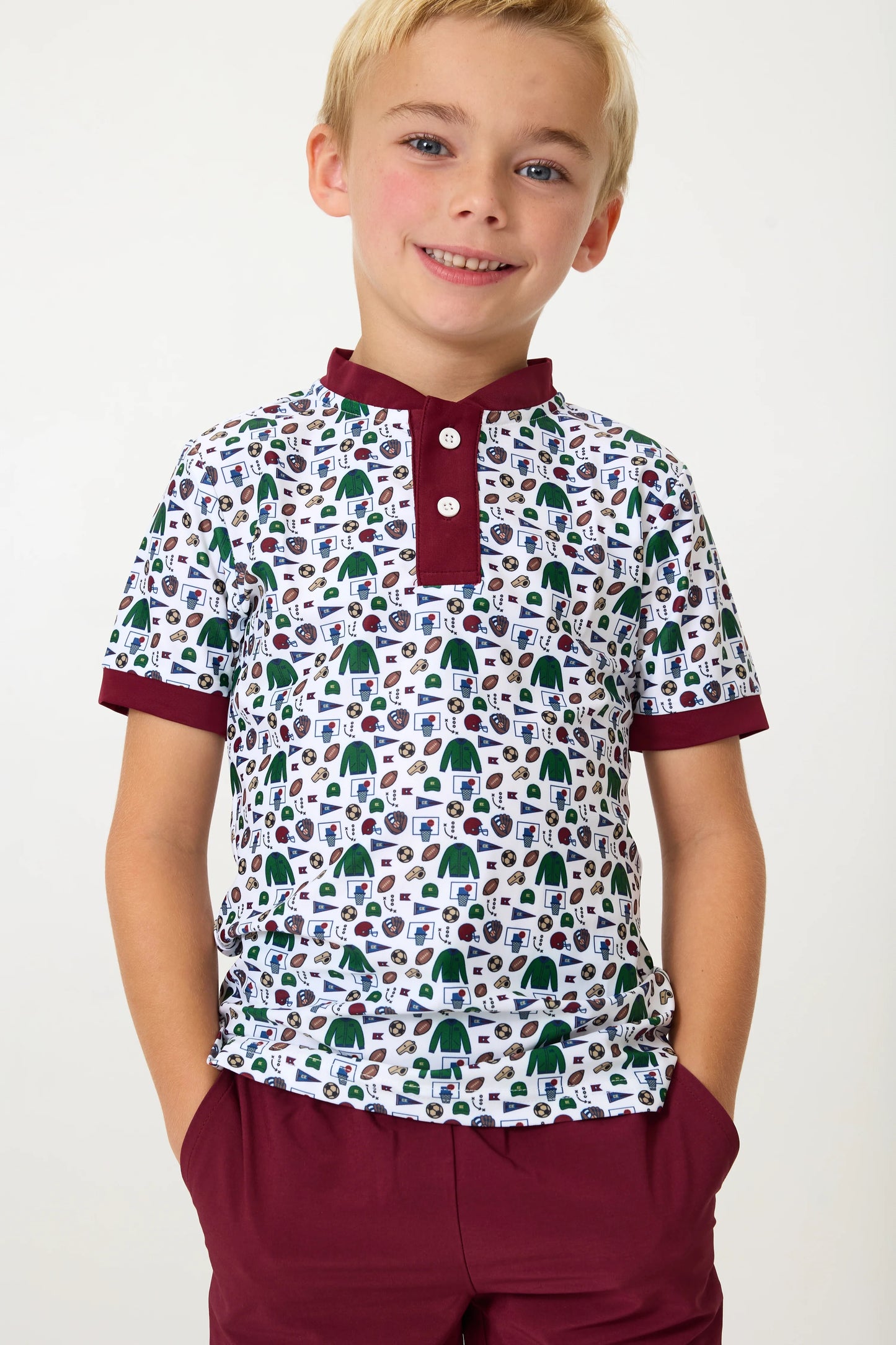 Champions Sports Henley Athletic Shirt