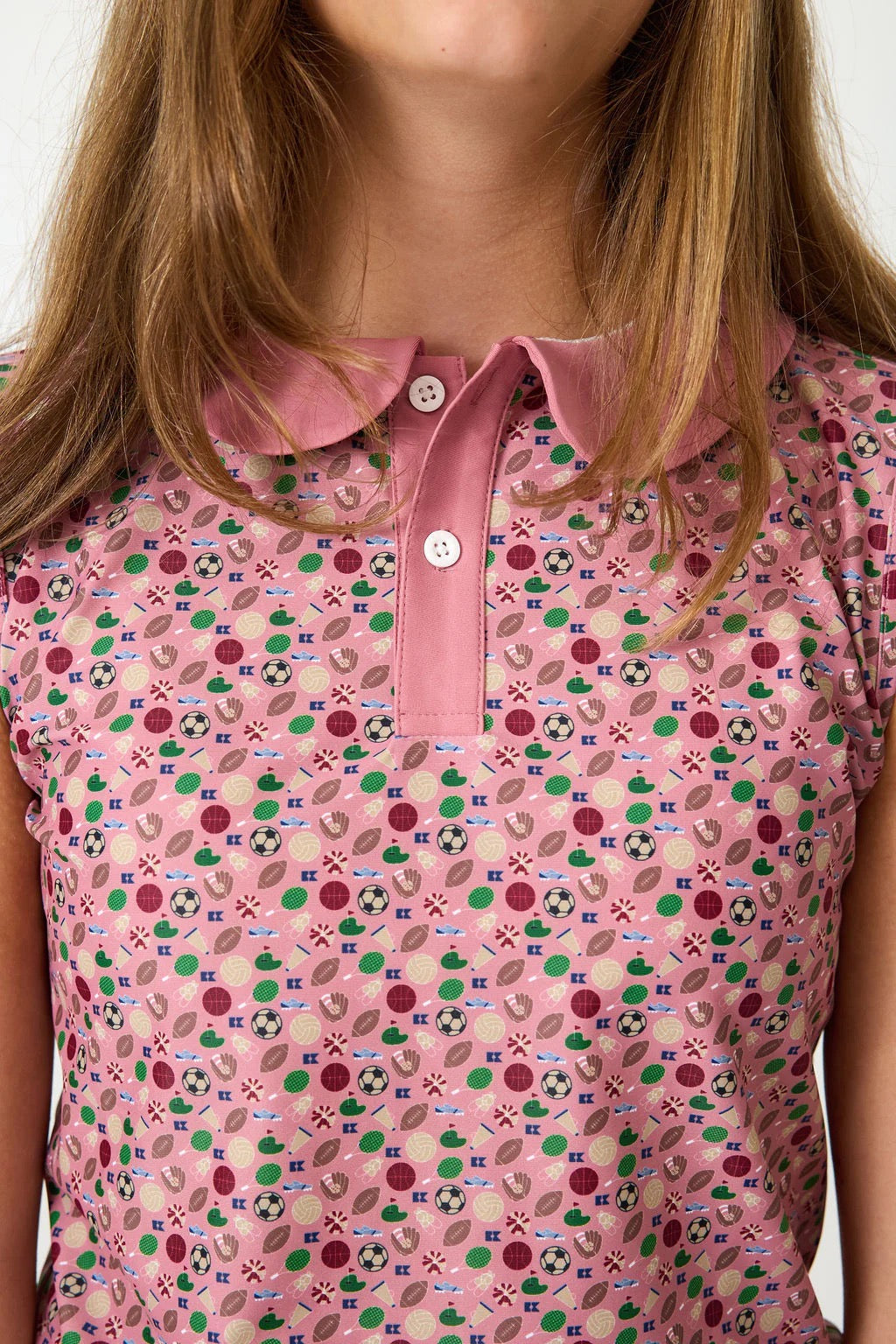 Champions Sports Henley Athletic Shirt - Girls
