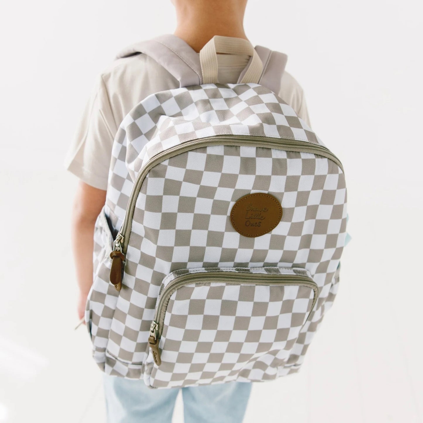 Checkered Backpack and Lunchbox - SET