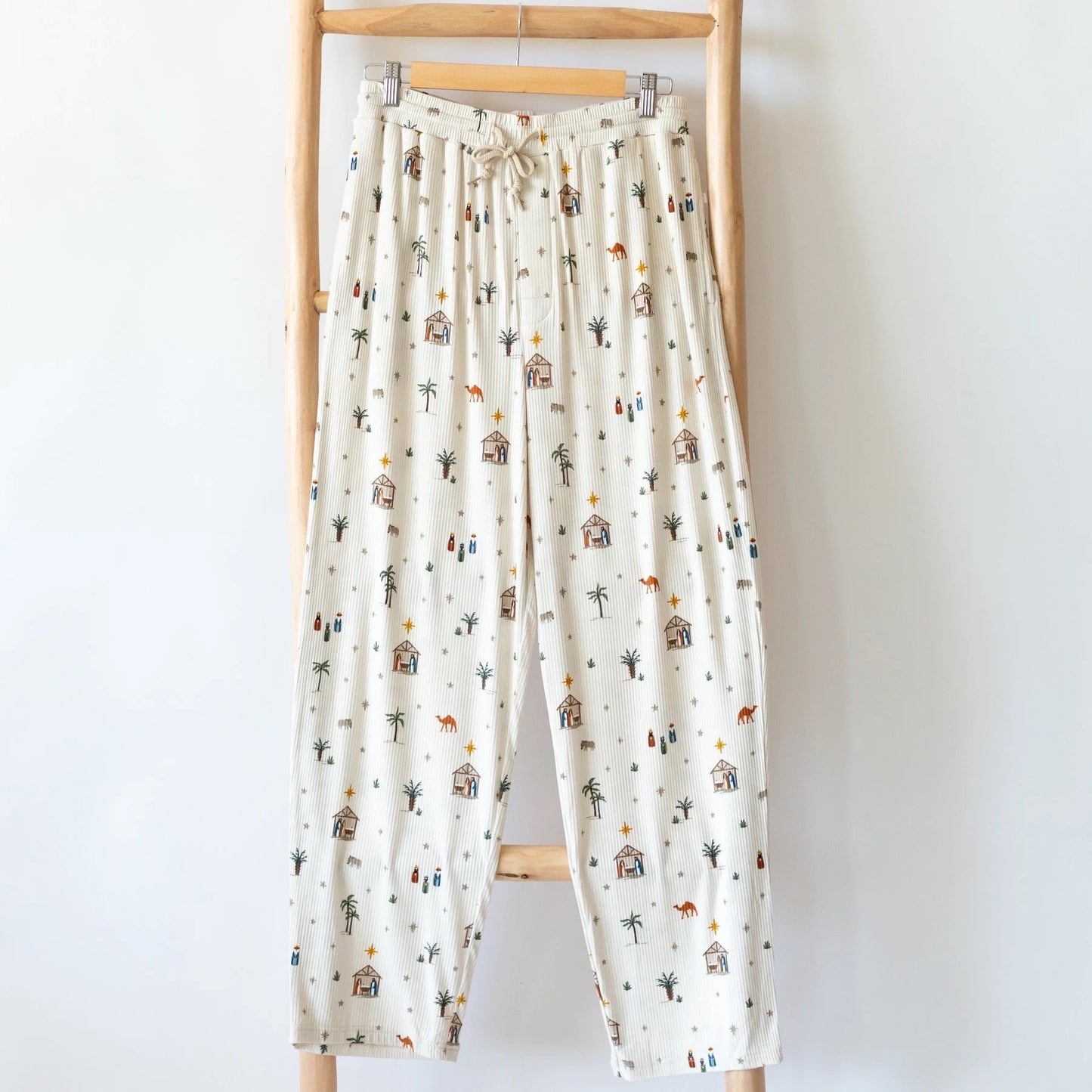 Unisex Bamboo Small Ribbed Nativity Pants