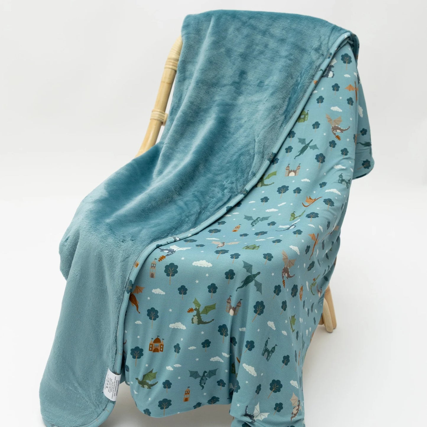 Dragons Bamboo/Plush YOUTH Blanket (45 x 75)