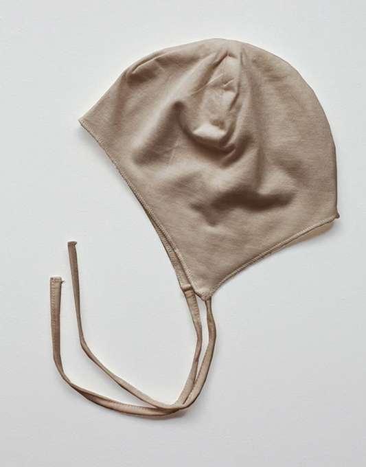 The Essential Organic Cotton Bonnet - Mushroom