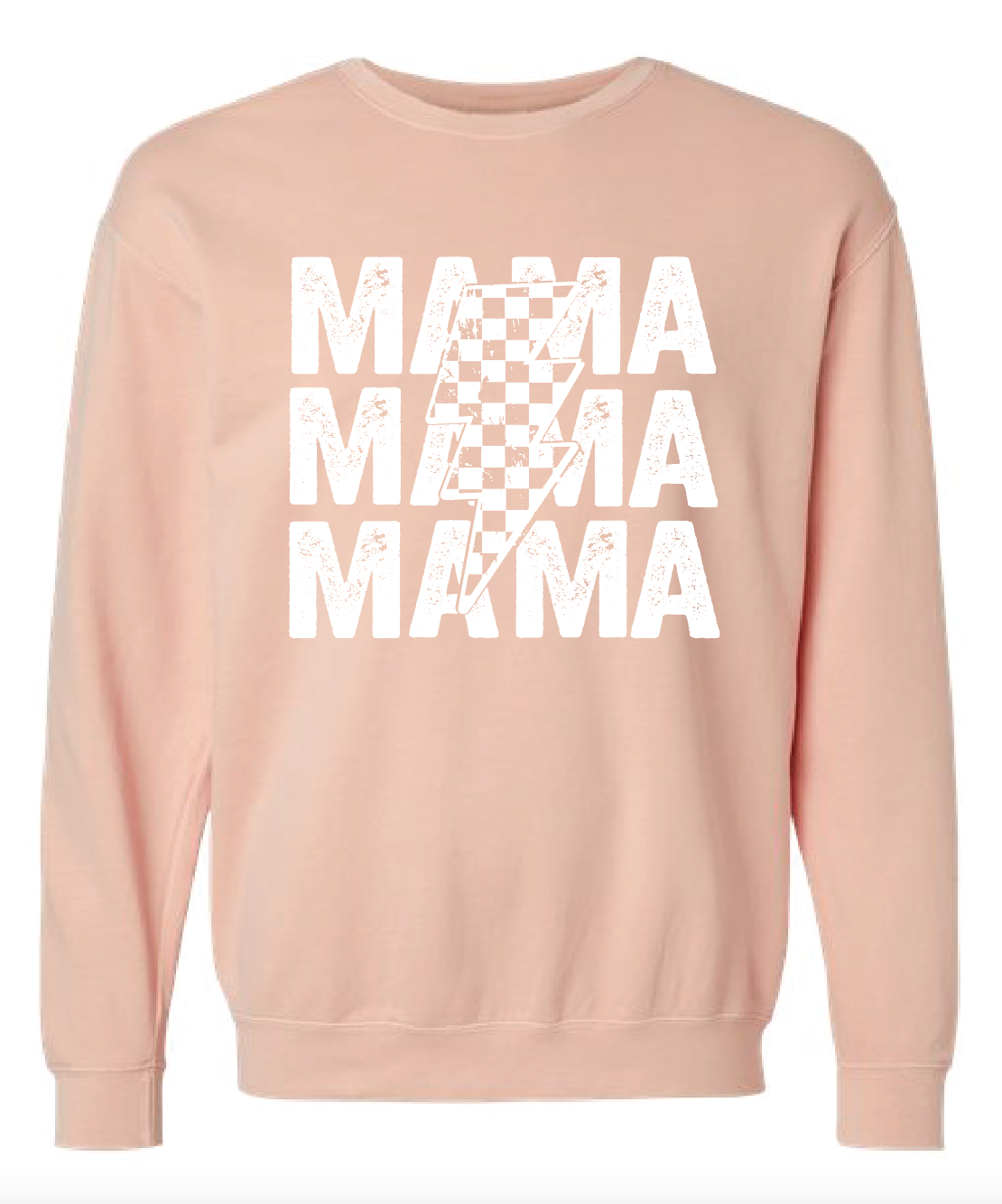 Mama Stacked Lightening Bolt Pullover