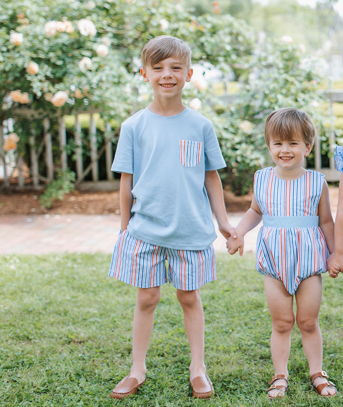Red, White, Blue Stripe Bubble