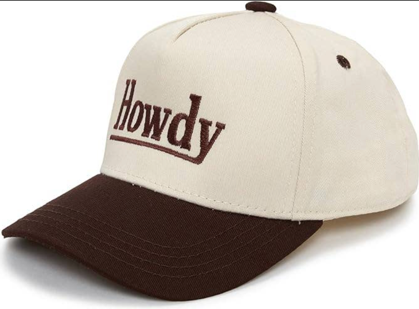 Embroidered Two Tone Vintage Snapback - Howdy