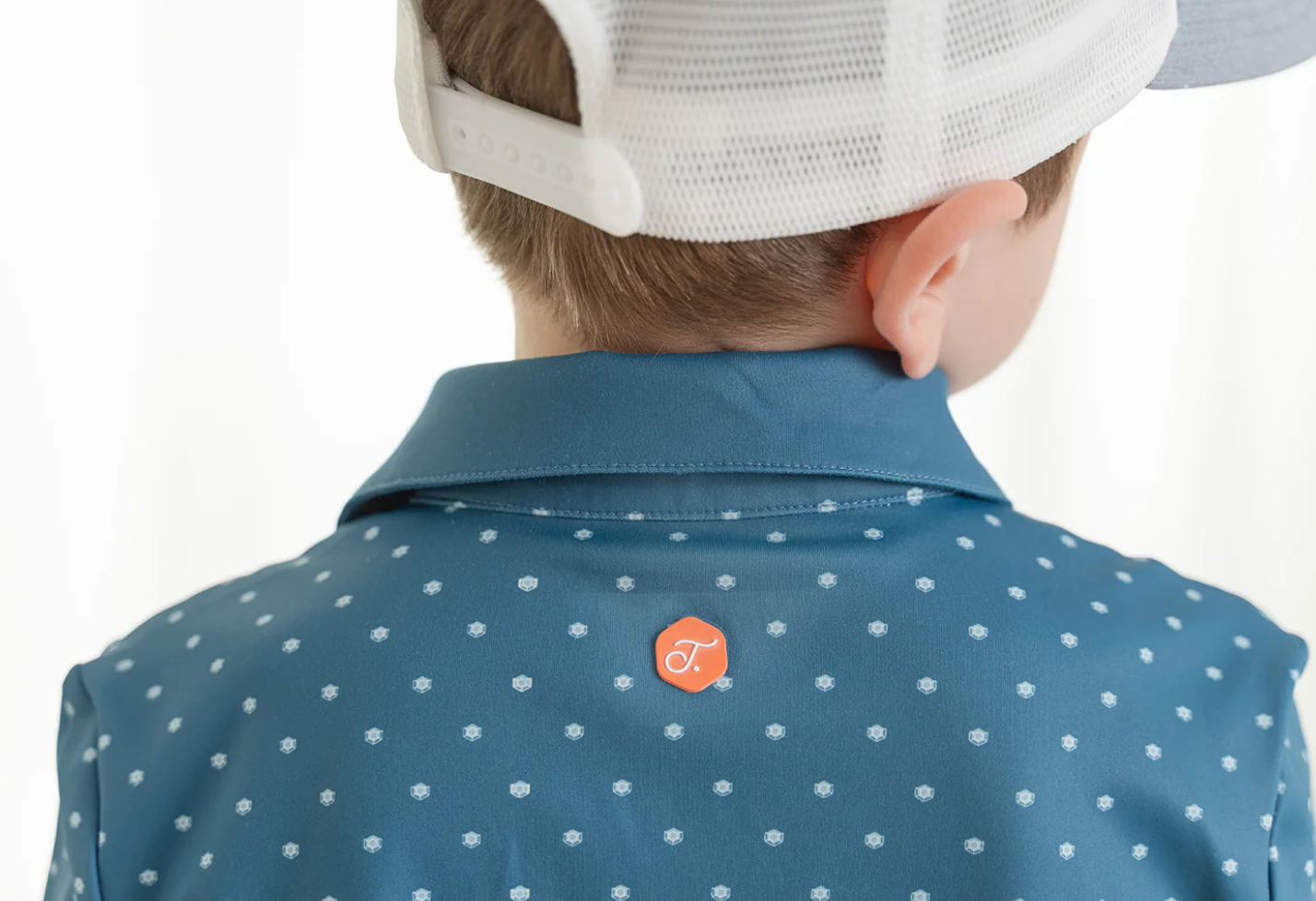 The Dot Blue Performance Polo - Turtlebacks