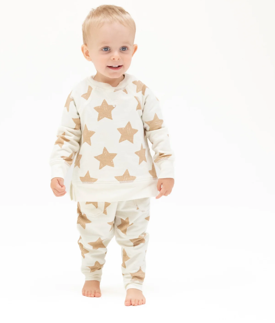 Raglan Stars Sweatshirt and Jogger Set