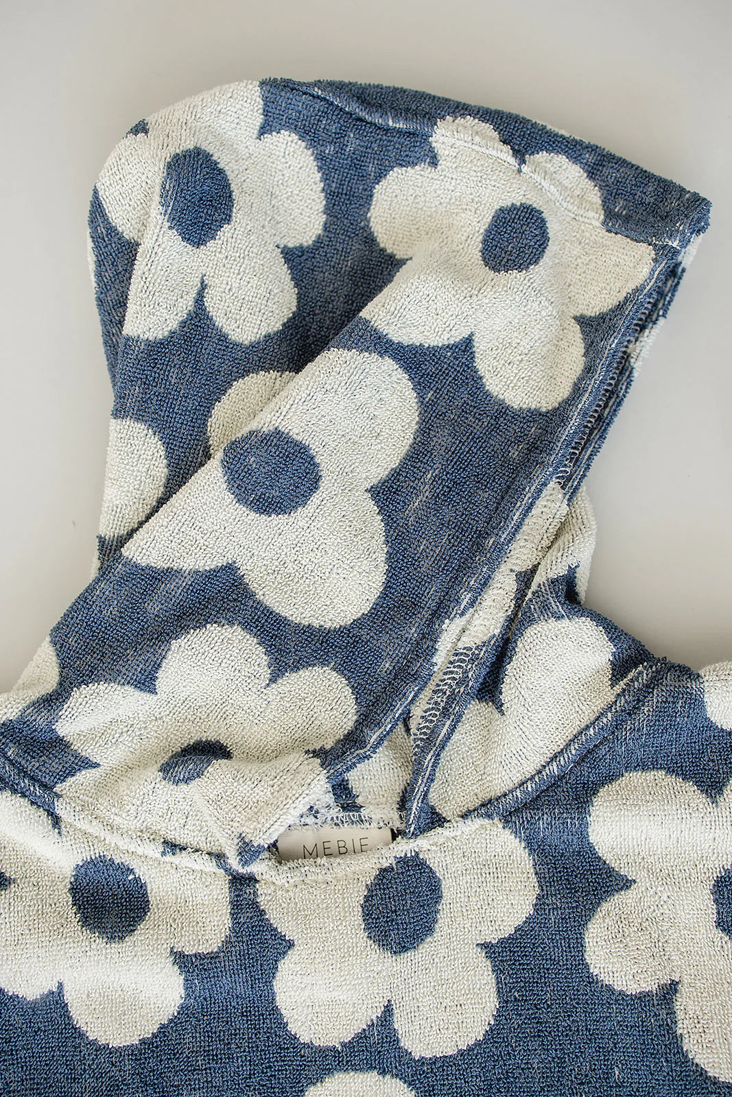 Organic Hooded Beach Poncho Towel - Floral