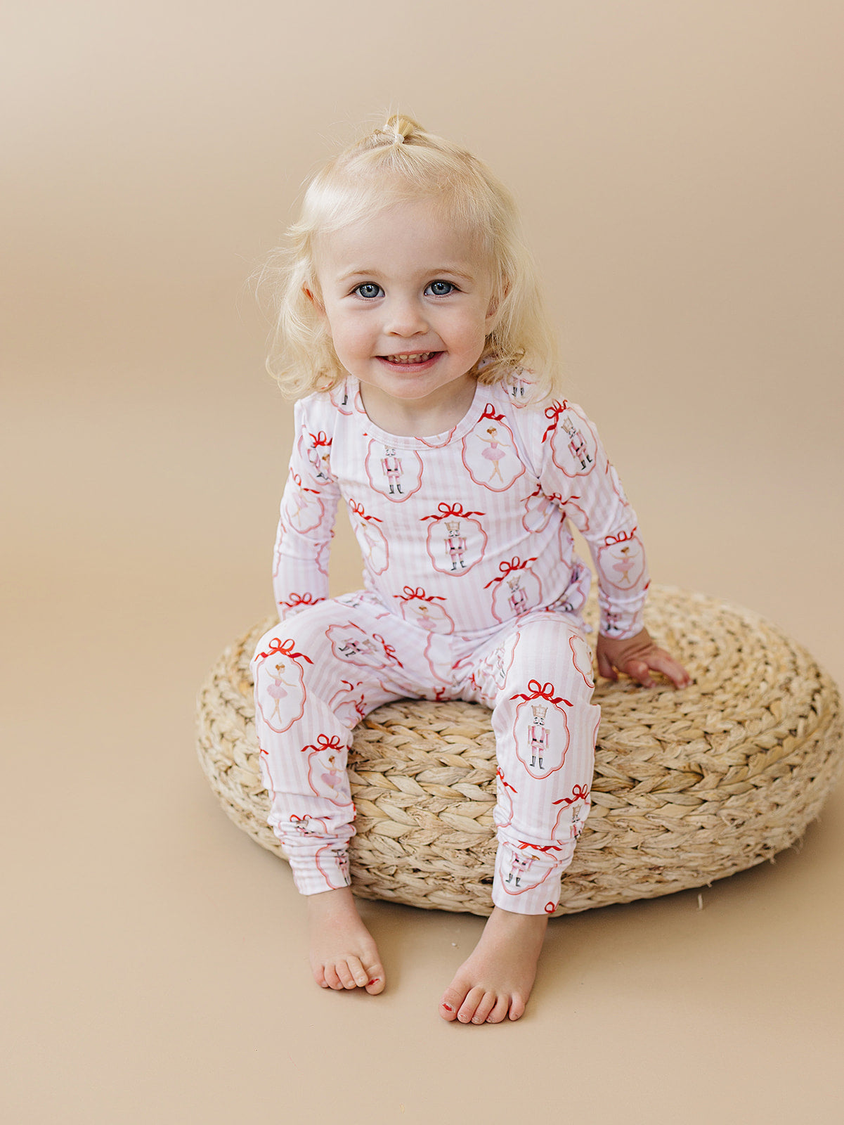 Bamboo Two Piece Set | Pink Nutcracker