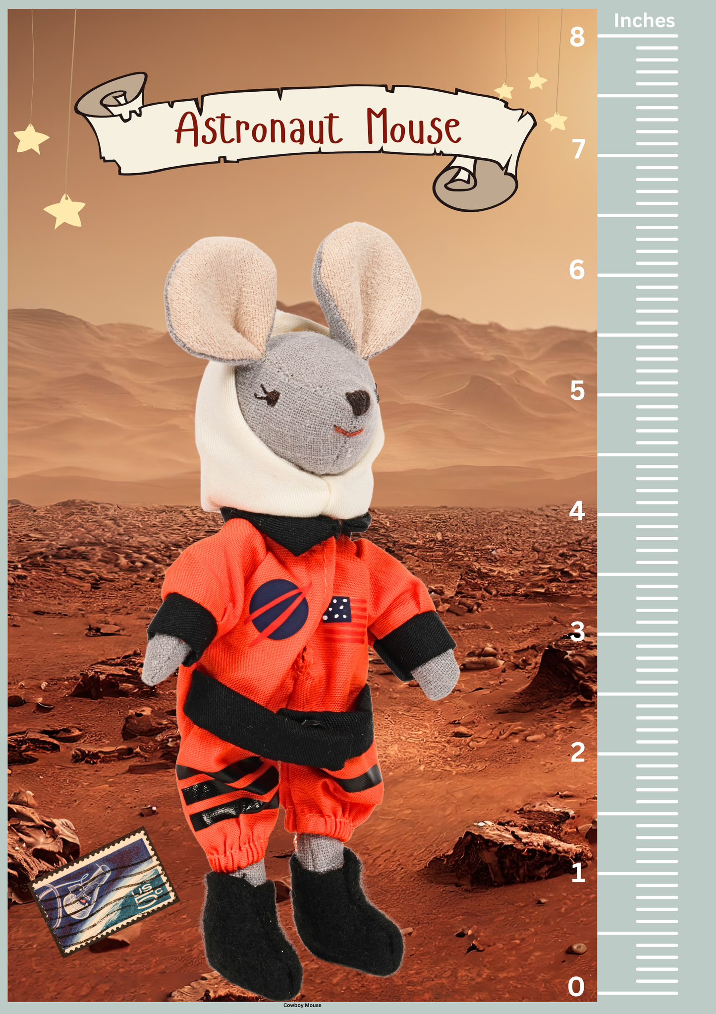 Astronaut Mouse in a Box Bedding + Accessories