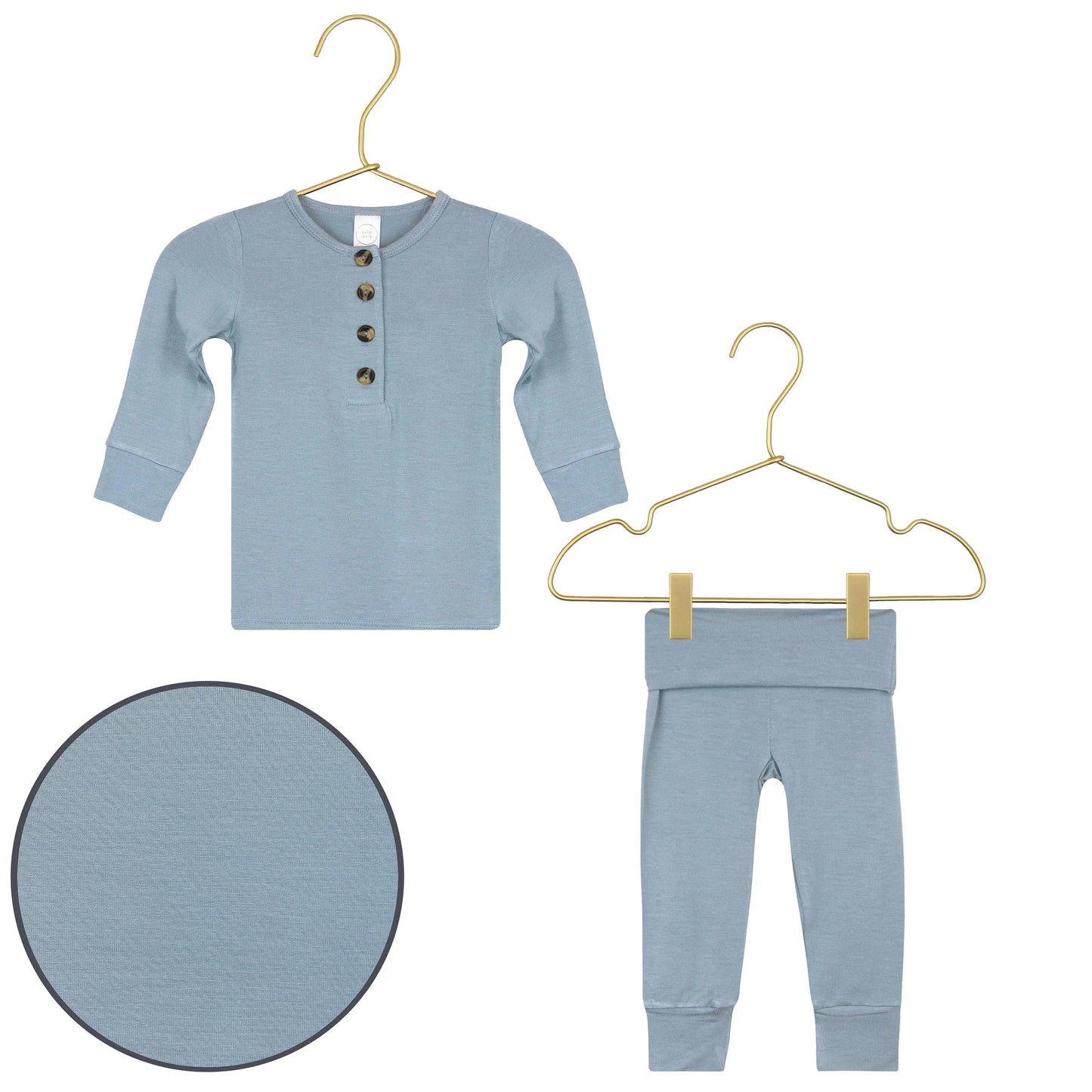 Lou Lou Leo Blue Top + Bottom Lounge Set