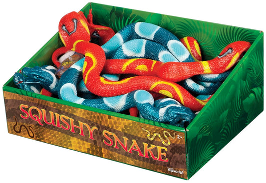 16.5" Squishy Snake - Stretch to 4ft (Assorted Styles)