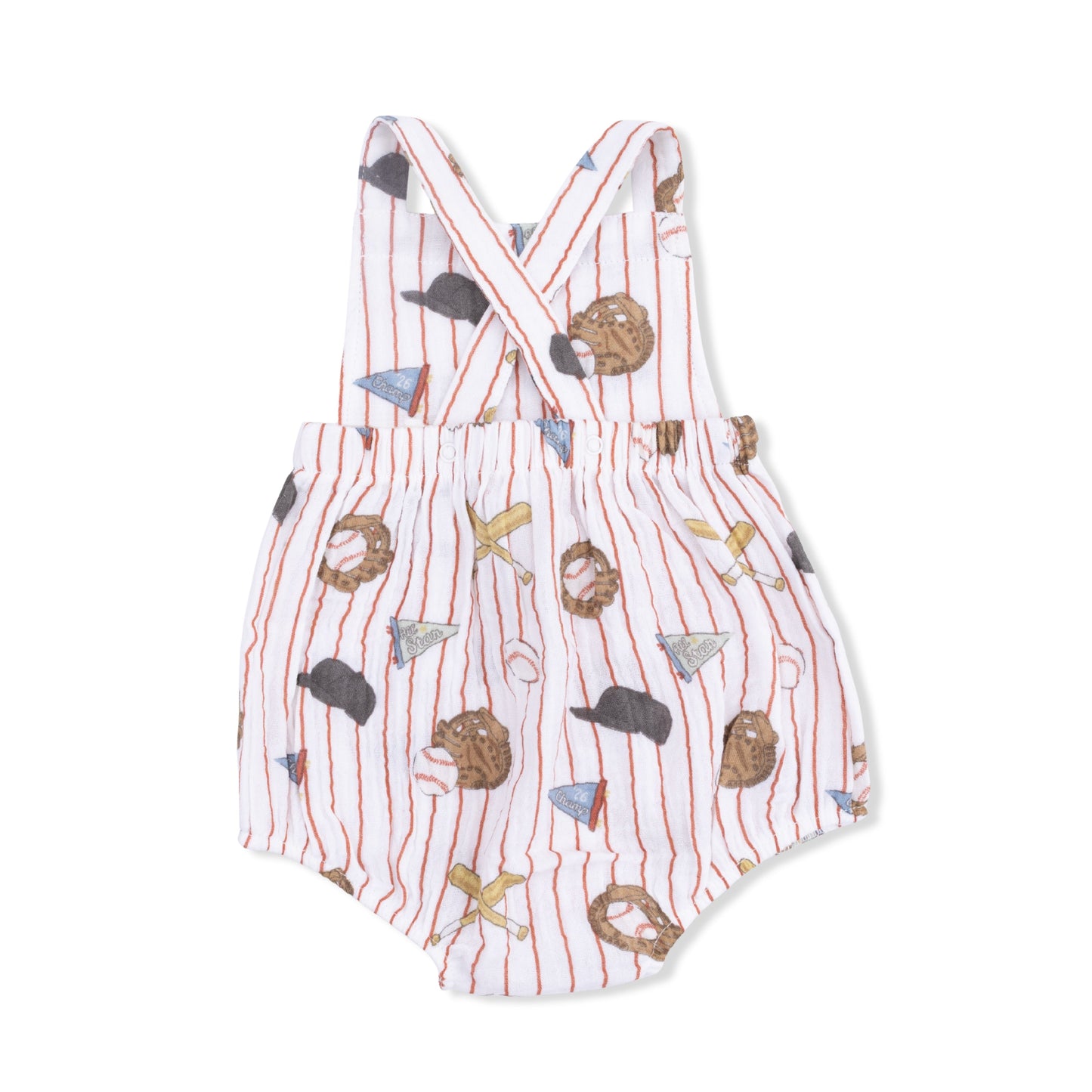 Vintage Baseball Stripe - Retro Sunsuit