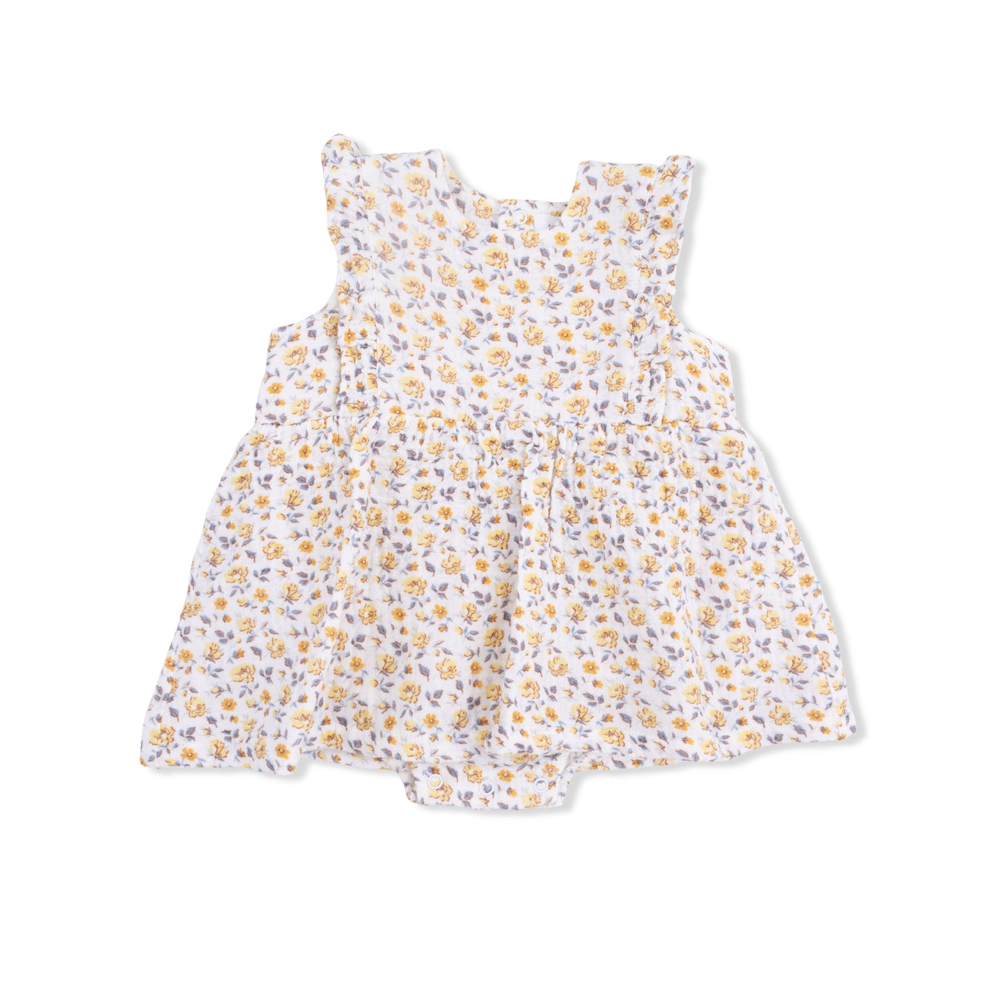 Yellow Country Roses - Ruffle Bubble Dress