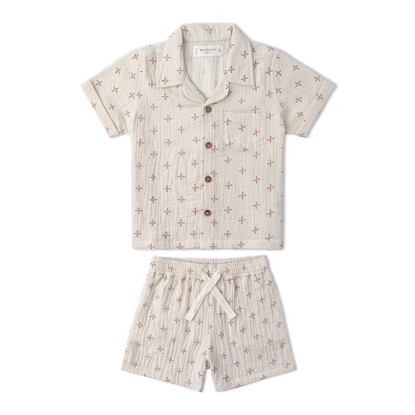 Organic Shirt & Shorts Set - Cross