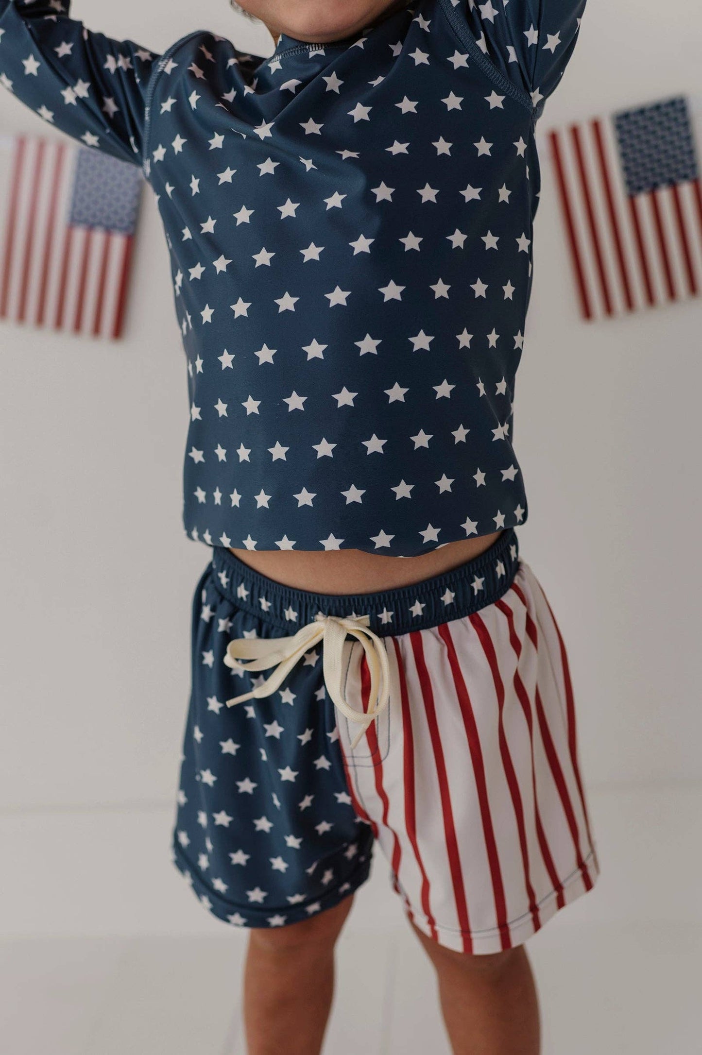 Swim Shorts: American Flag