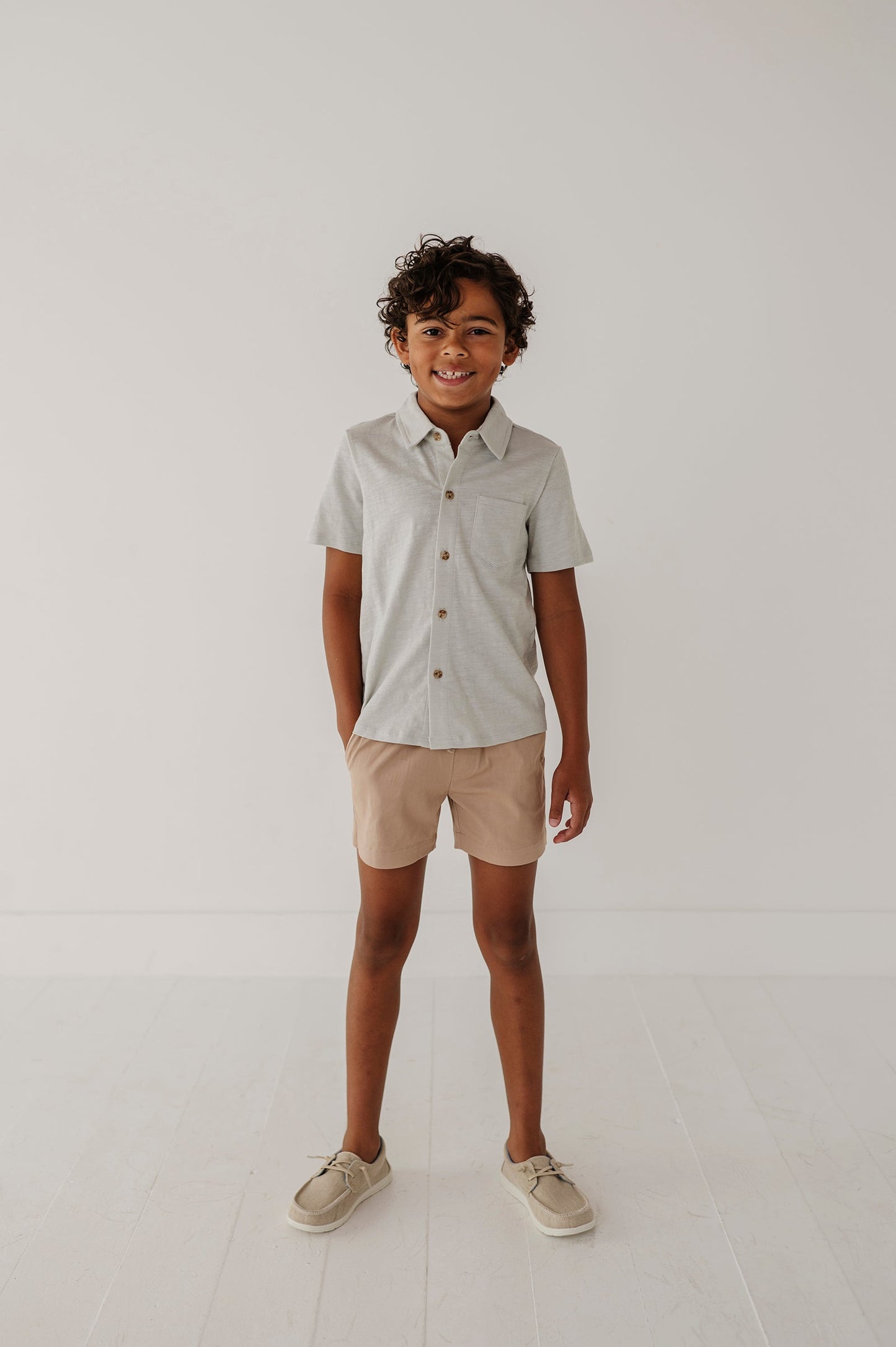 Boy's Collar Button Shirt
