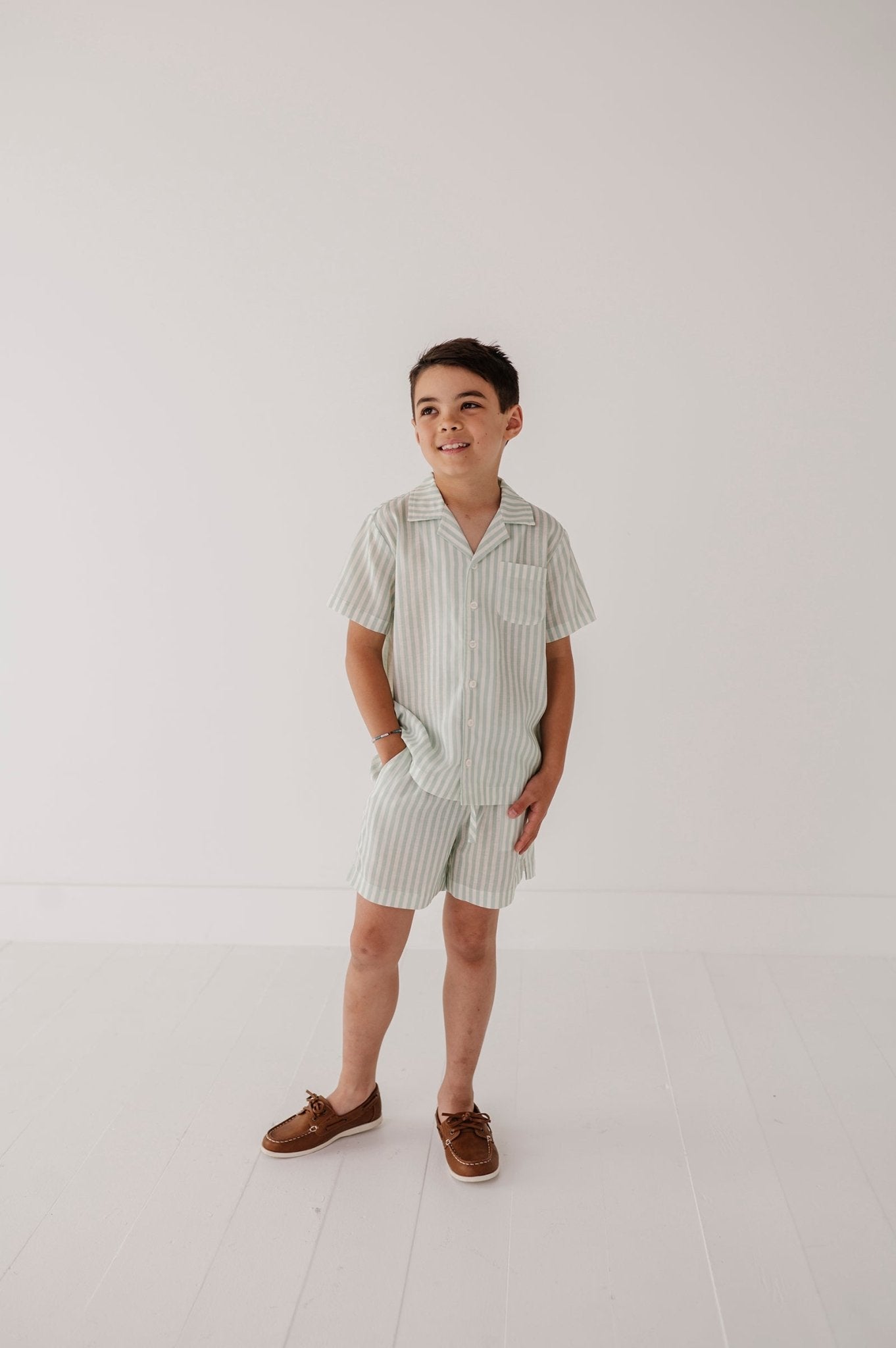 Boy's Drawstring Linen Shorts