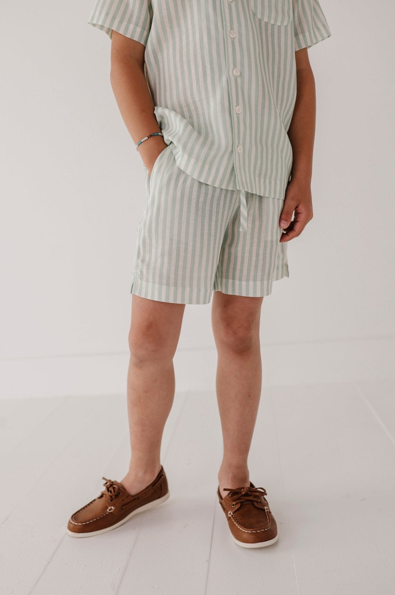 Boy's Drawstring Linen Shorts