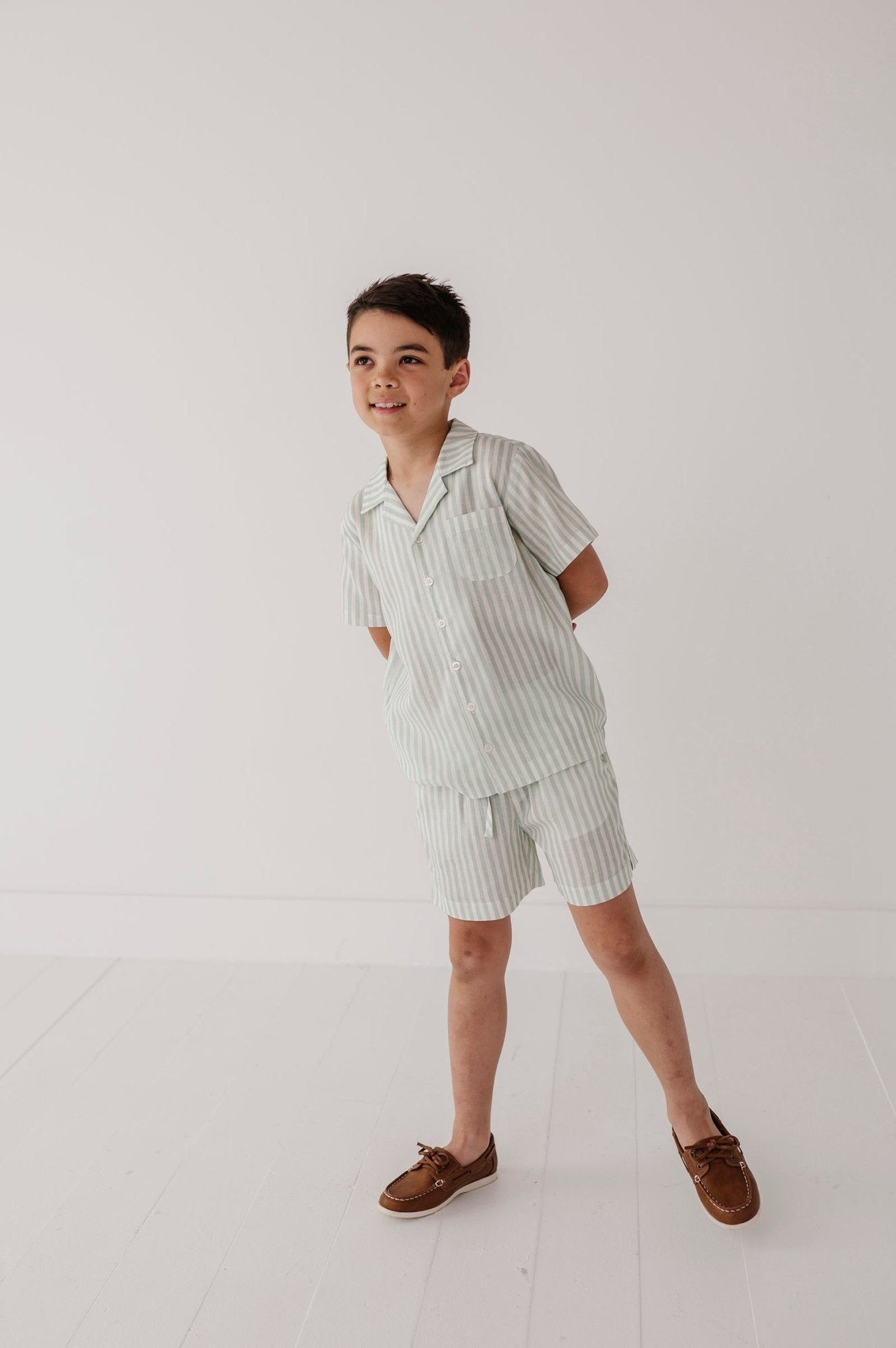Boy's Drawstring Linen Shorts