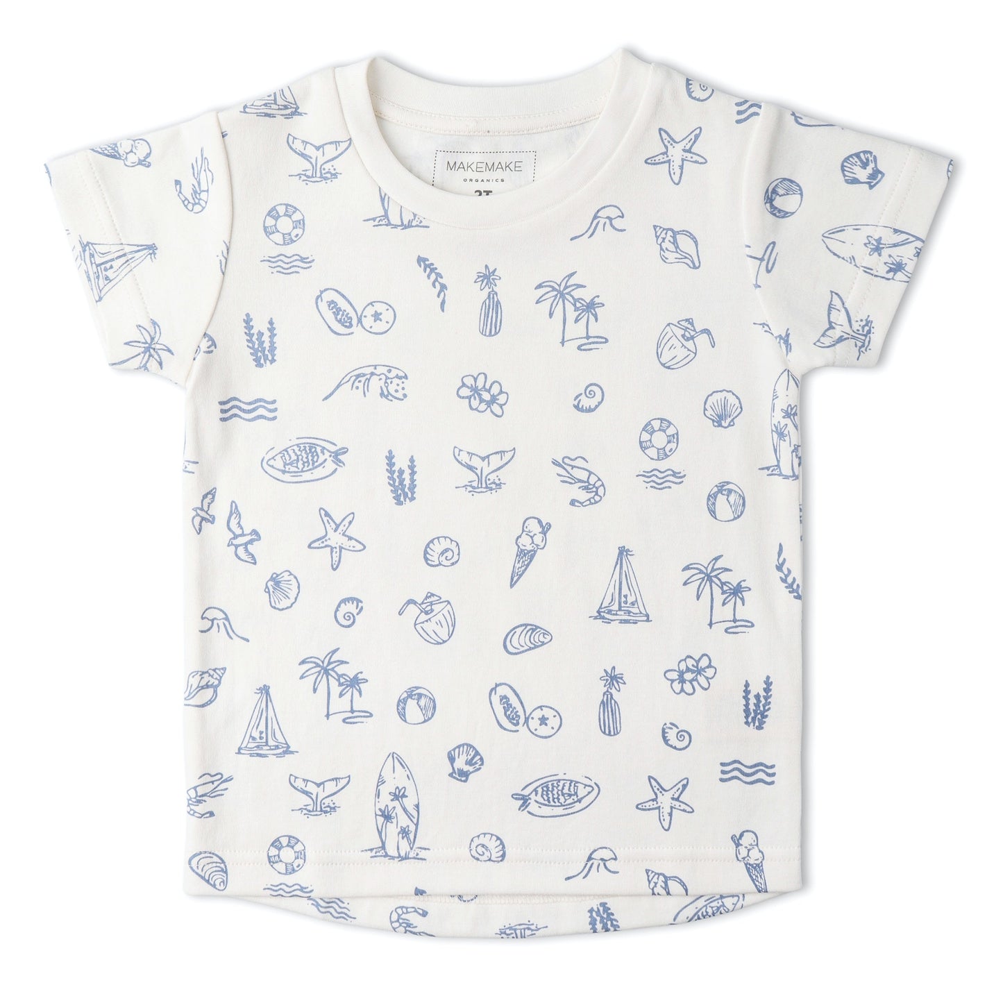 Organic Tee & Shorts Set - Coastal