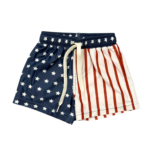 Swim Shorts: American Flag