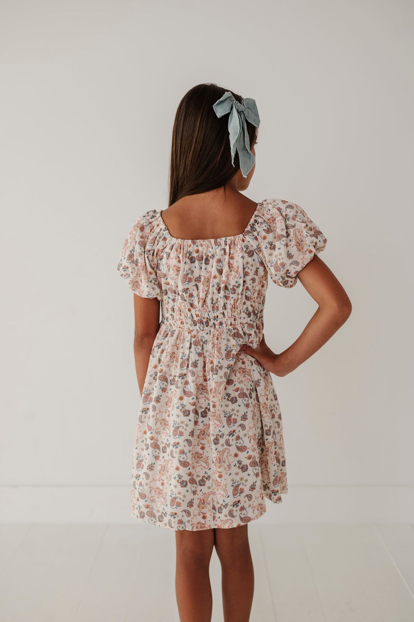 Peasant Bubble Sleeve Dress