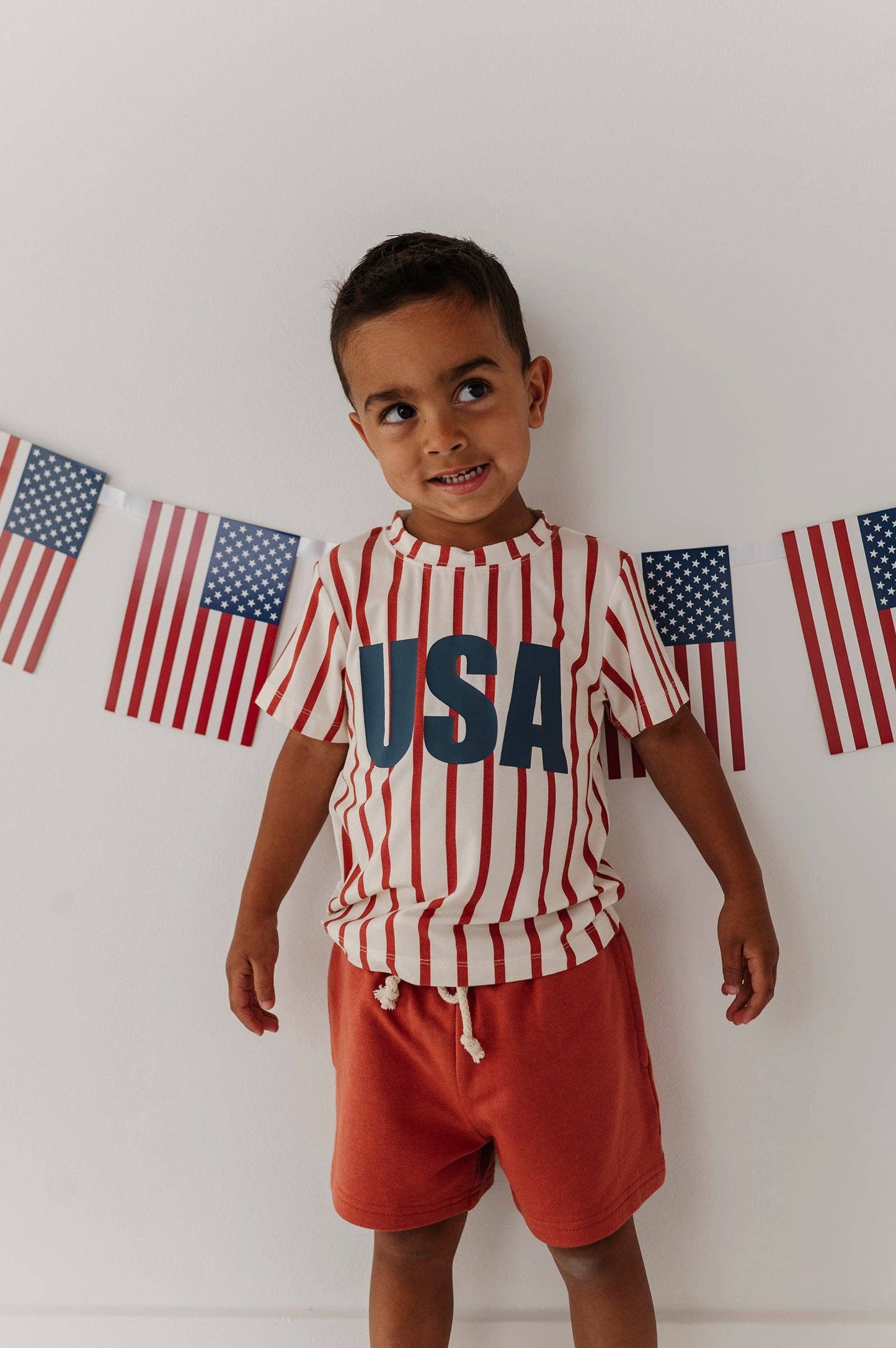 Short Sleeve Bamboo Tee: USA