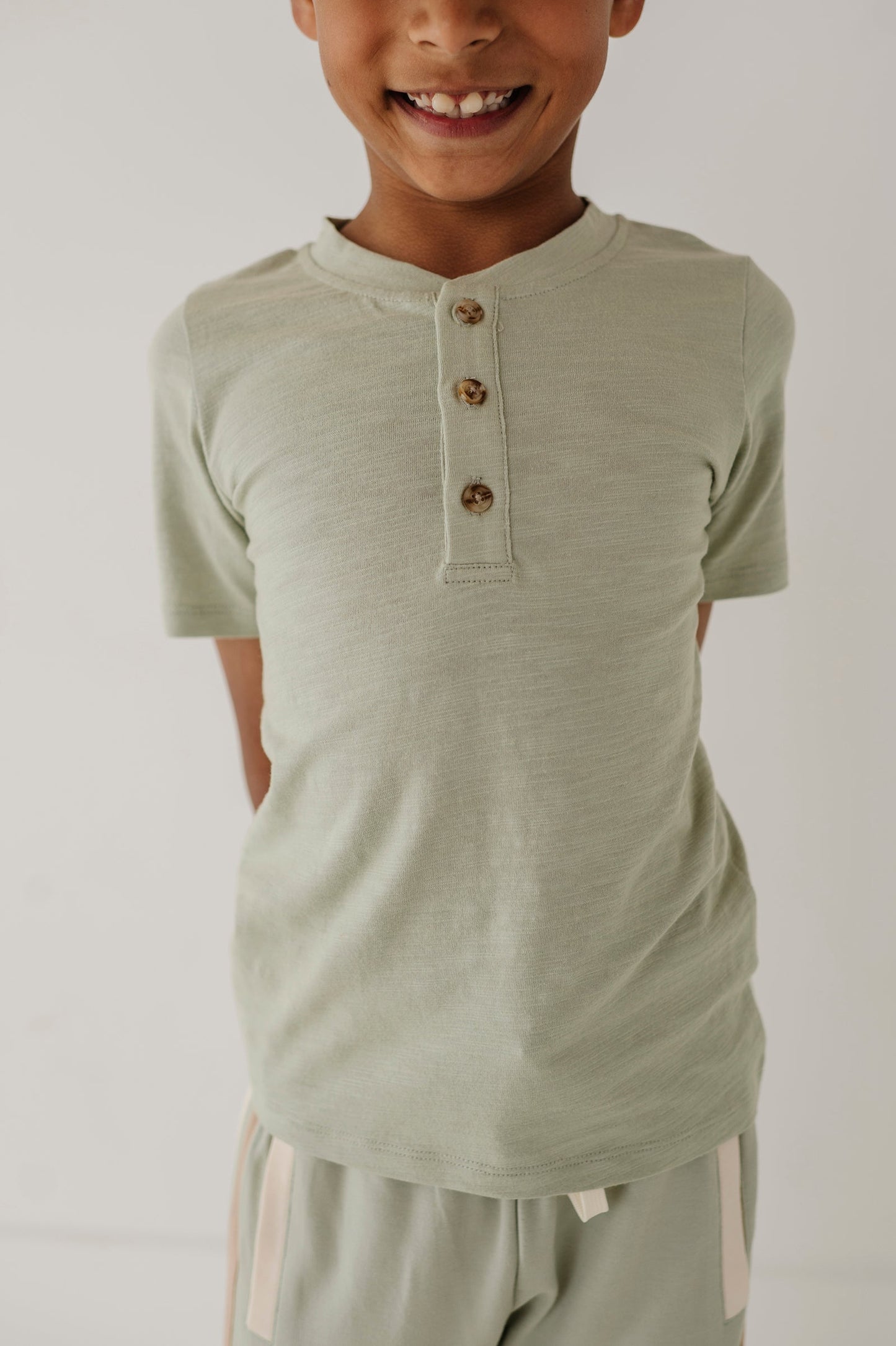 Short Sleeve Henley Shirt