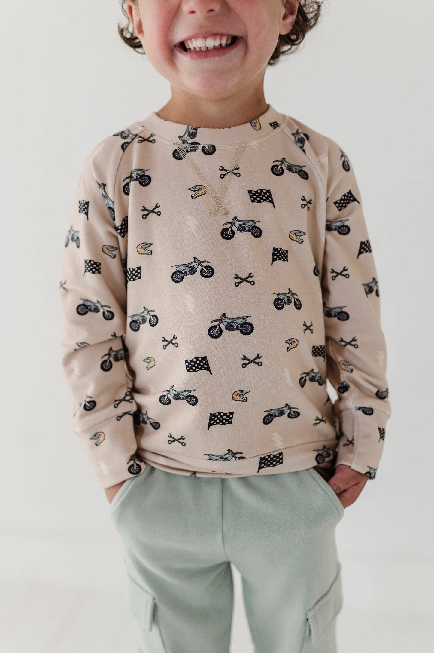 Raglan Sweatshirts - Dirt Bikes